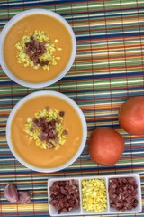 salmorejo vertical overhead right up