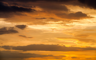 Obraz premium sunset with clouds