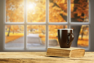 books and mug 