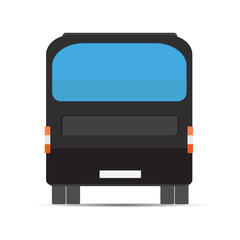 Black bus rear