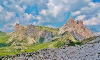 Obraz premium Bergwandern, Dolomiten-Höhenweg Nr. 1
