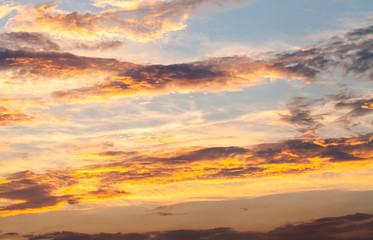 Fototapeta premium sunset with clouds