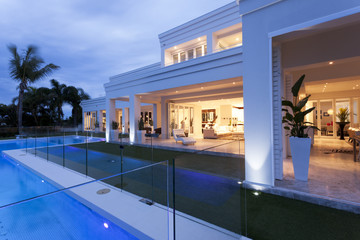Fototapeta na wymiar Beautiful villa with a pool