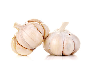garlic isolated on white background