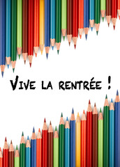 Multicolored pencils for the welcome back to school