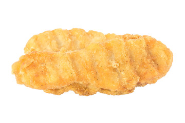 Fried chicken on isolated background.