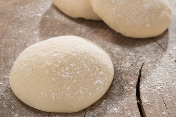 Italian fresh homemade bread  on a wooden cutting board 