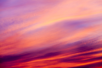Dramatic cotton candy sky cloud texture background
