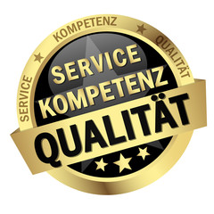 Button with Banner SERVICE KOMPETENZ QUALITÄT