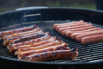 Hot Dogs on the Grill