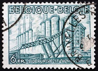Postage stamp Belgium 1948 Iron Manufacture