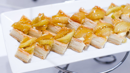 finger food, dessert and fruits cocktail