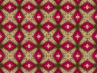 Ethnic pattern. Abstract kaleidoscope  fabric design.
