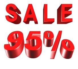 Sale - price reduction of 95 percent