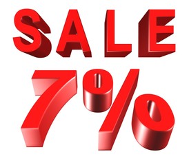 Sale - price reduction of 7 percent