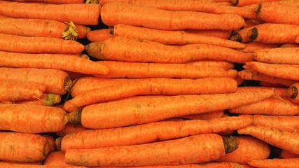 Carrots at a Produce Stand