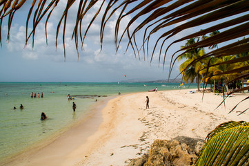Pigeon point beach in Tobago