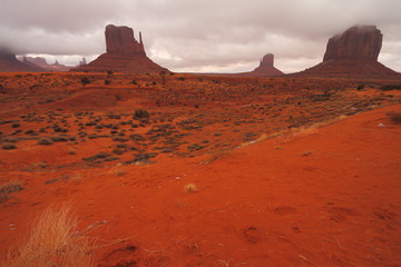 Red Navajo Sandstone of Monument Valley
