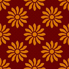 Seamless Flowers Pattern. 
