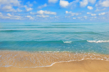 sea beach blue sky sand sun daylight
