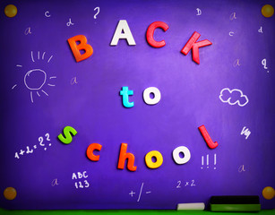 Colorful Back To School letters