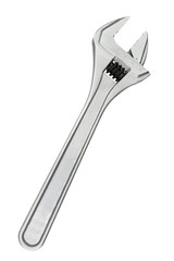 Adjustable wrench isolated on white background