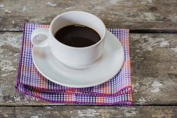 coffee on the wooden floor