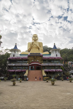 Golden Temple in Dambulla, Sri Lanka
