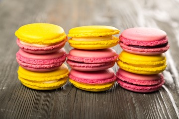 Macaron, cake, closeup.
