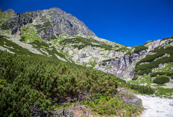 Fototapeta na wymiar Waterfall at High Tatras, Slovakia