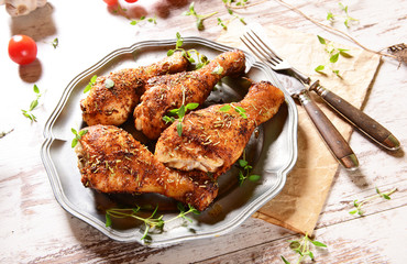 Chicken legs with thyme