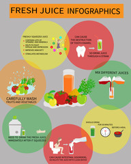 Fresh Juice Infografics