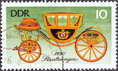 Fototapeta na wymiar State Carriage, 1790 (German Democratic Republic 1976)