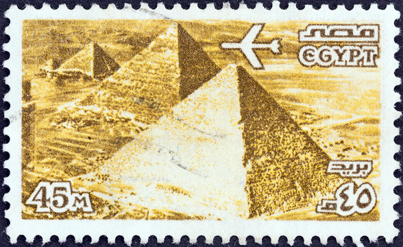 The Three Pyramids at Giza (Egypt 1978)