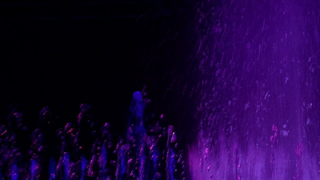 LED varicoloured fountain