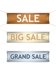 Big grand sale banners.