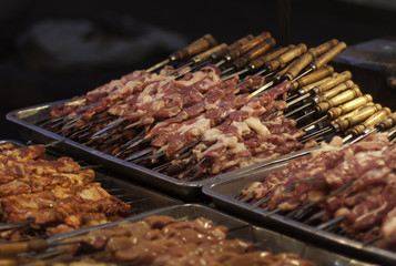 Raw Meat Skewers
