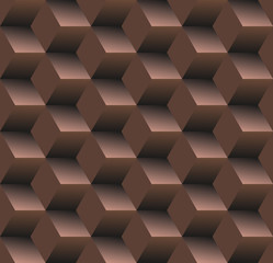 Old school seamless background, diamond - chocolate