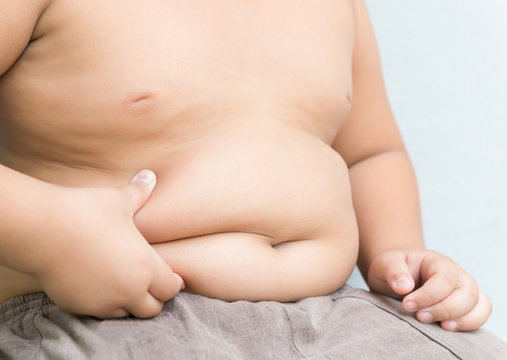 abdominal surface of fat boy