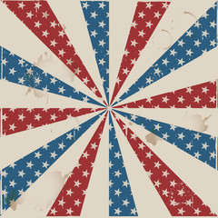 Obraz premium Red, blue and white celebration rays