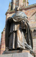 Fototapeta premium Feppel Statue in Obernai, Alsace, France