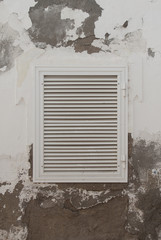 sunroof in the old dilapidated wall