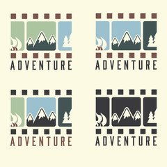 adventure film tape vintage set