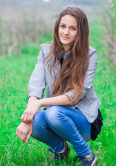 Teenage girl outdoor portrait