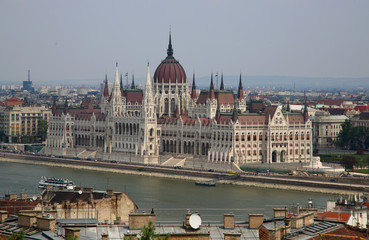 Fototapeta na wymiar Budapest von oben