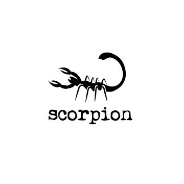 abstract scorpion vector design template