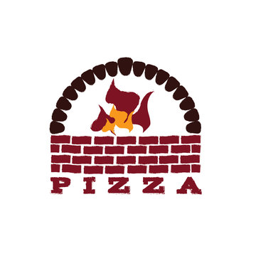 Illustration Of Brick Oven Pizza