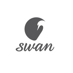 swan abstract illustration