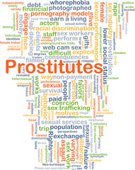 Prostitutes background concept