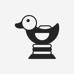 duck riding icon